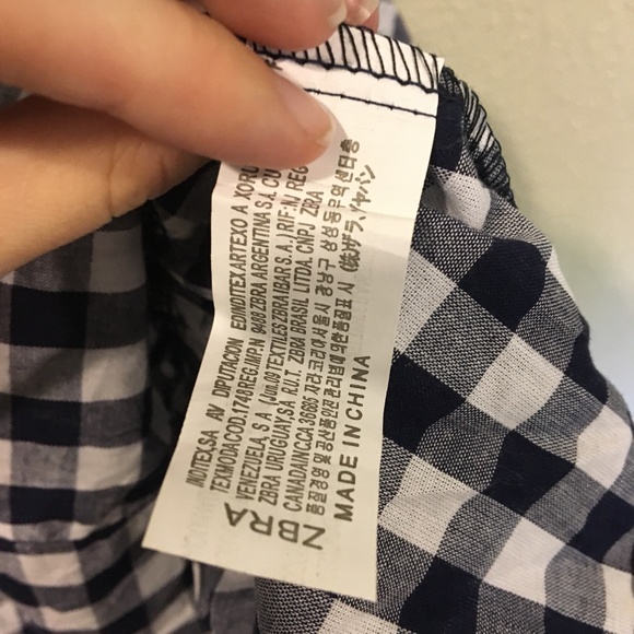 SHEIN ruffle hem grid bow tie skirt - Picture 6 of 6